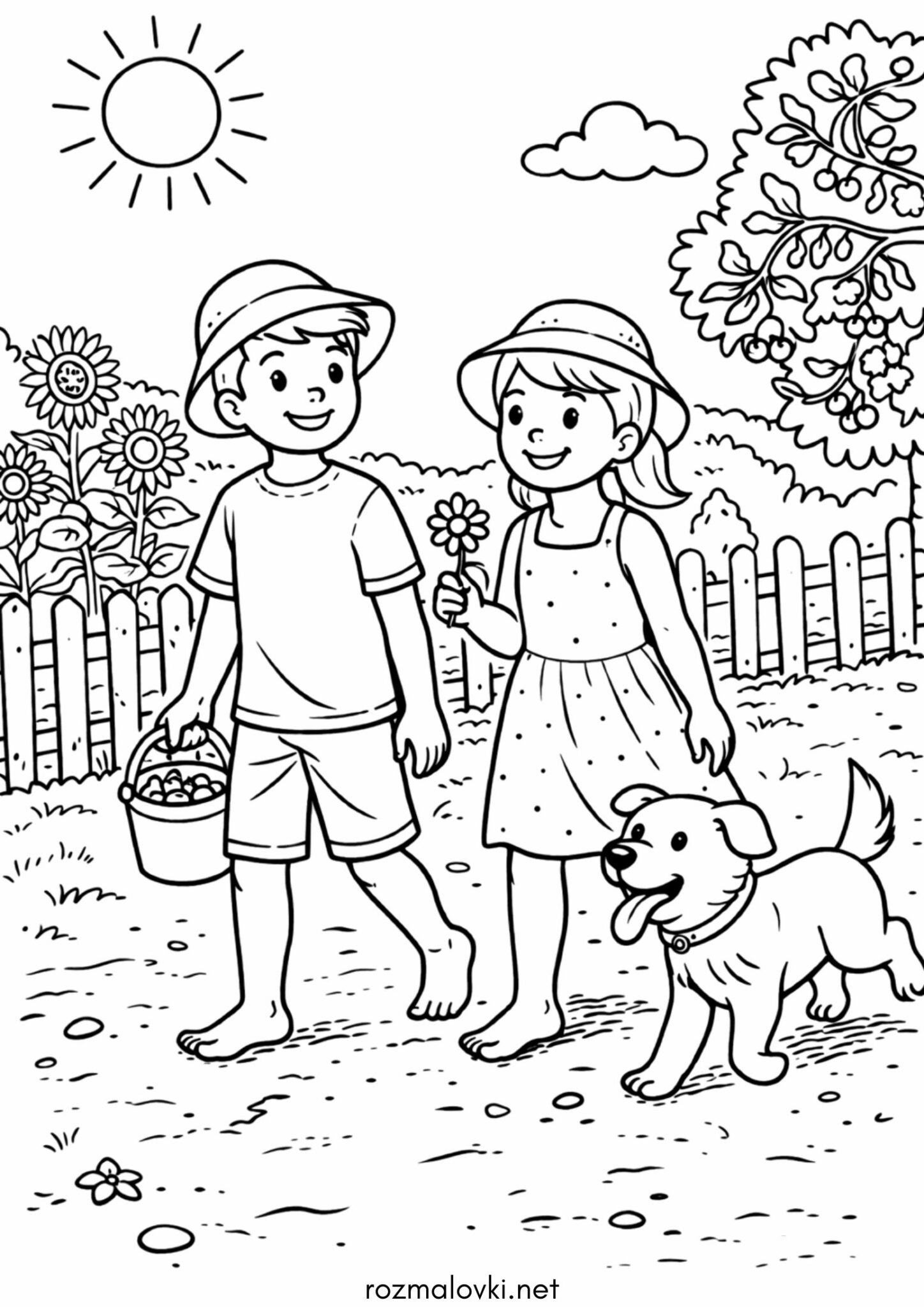 Раскраска Літній відпочинок