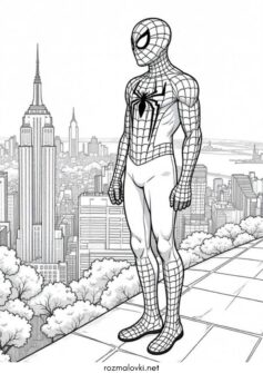 Людина павук на даху