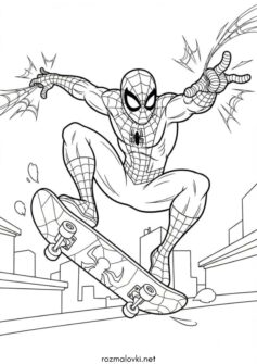 Людина-павук на скейті