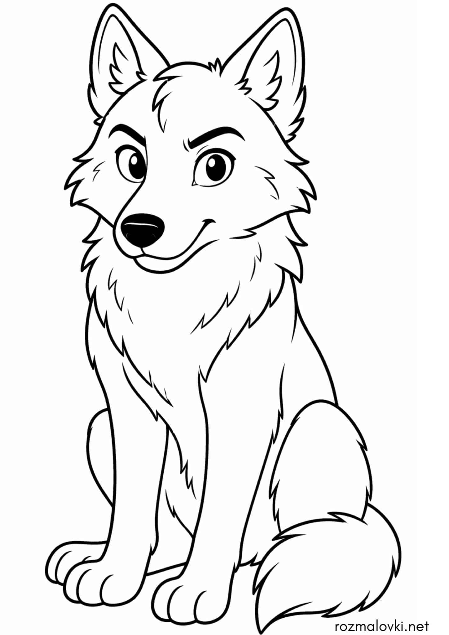 Раскраска Милий вовк