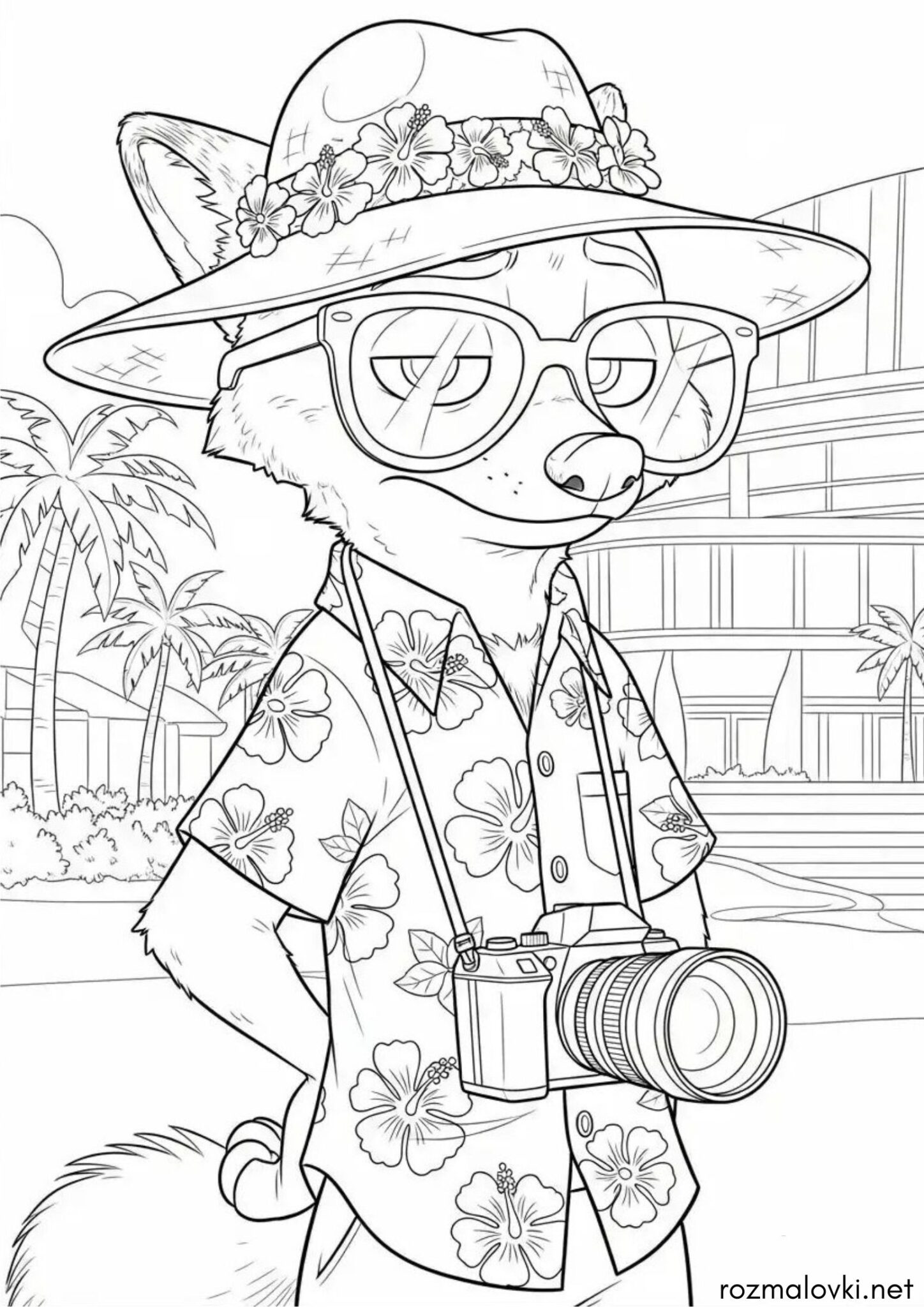 Раскраска Нік Крутихвіст (Зоотрополіс)