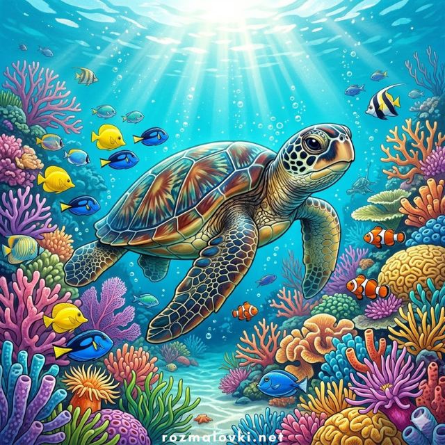 Розмальовки Черепахи 🐢