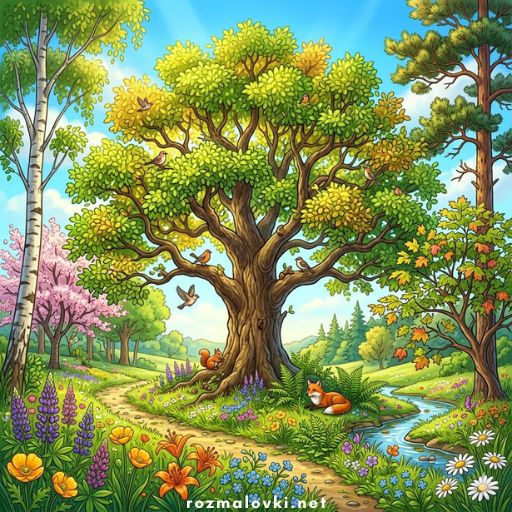 Розмальовки Дерева 🌳