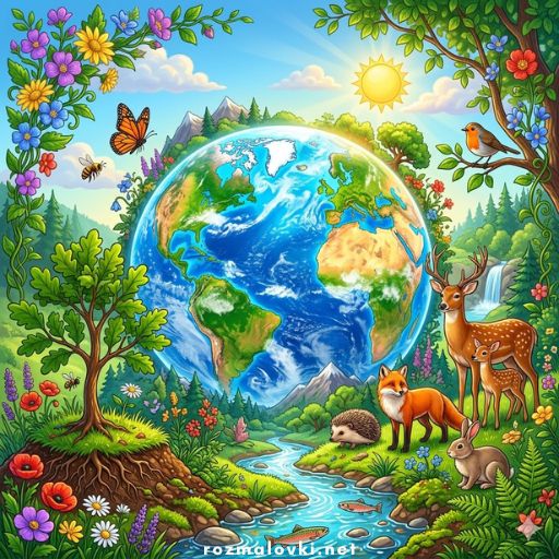 Розмальовки День Землі 🌏