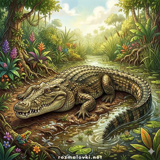 Розмальовки Крокодили 🐊
