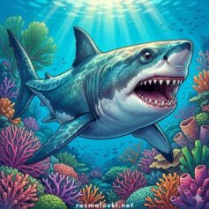 Розмальовки Акули 🦈 Роздрукувати безкоштовно А4, скачати для дітей
