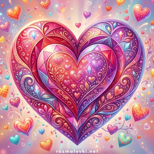 Розмальовки Серця 💜