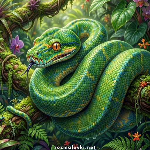 Розмальовки Змії 🐍