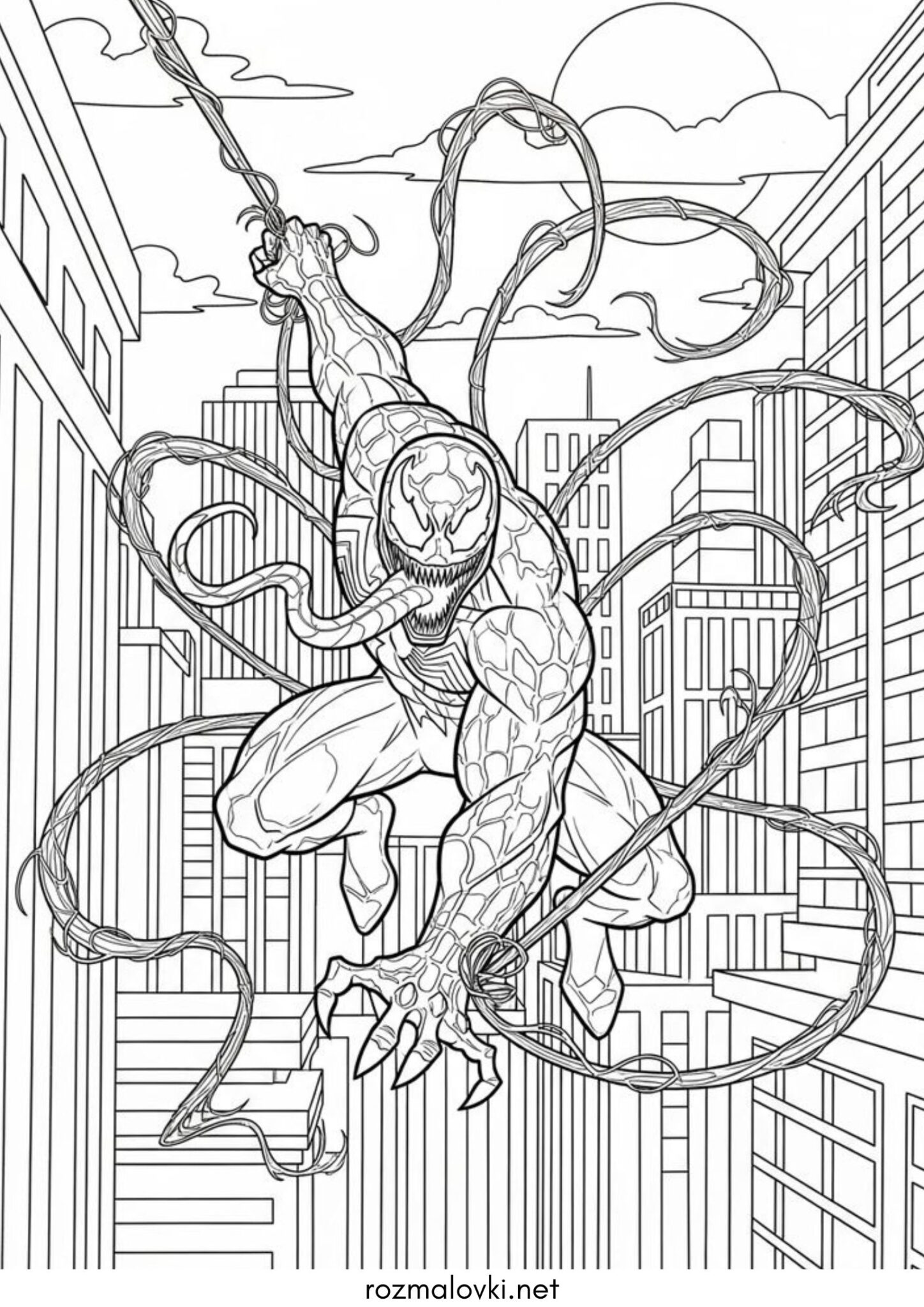 Раскраска Веном