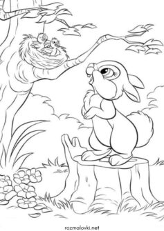 Зайчик Топотун та пташенята (Бембі)