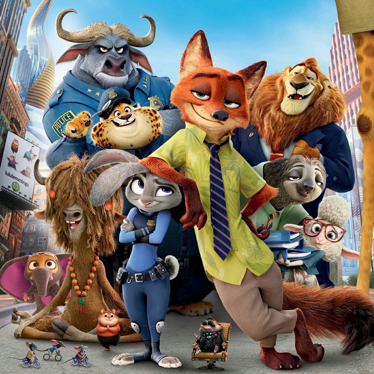 Розмальовки Зоотрополіс