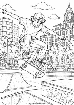 Літо – хлопчик на скейті