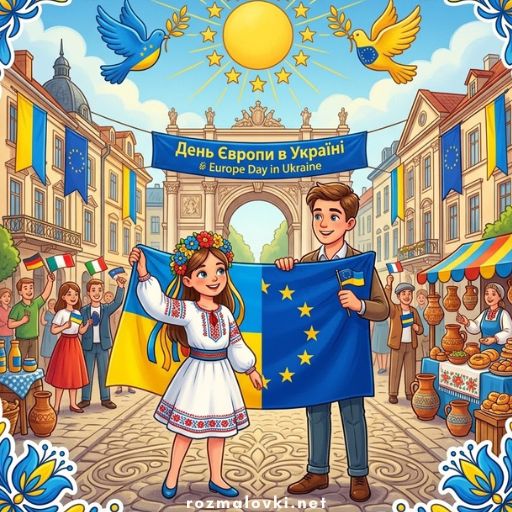 Розмальовки День Європи