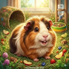 Розмальовки морських свинок ⭐️ Роздрукувати безкоштовно А4, скачати для дітей