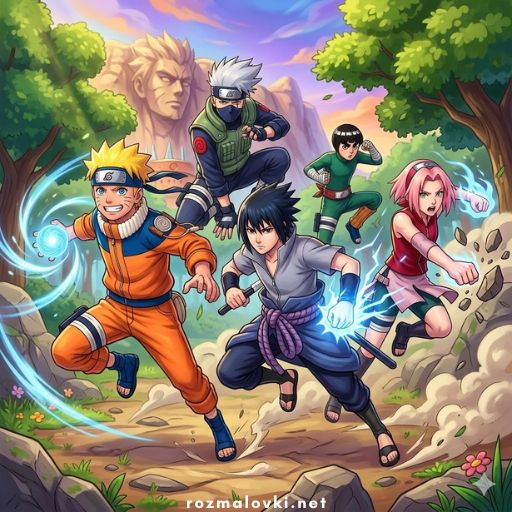 Розмальовки Наруто | NARUTO