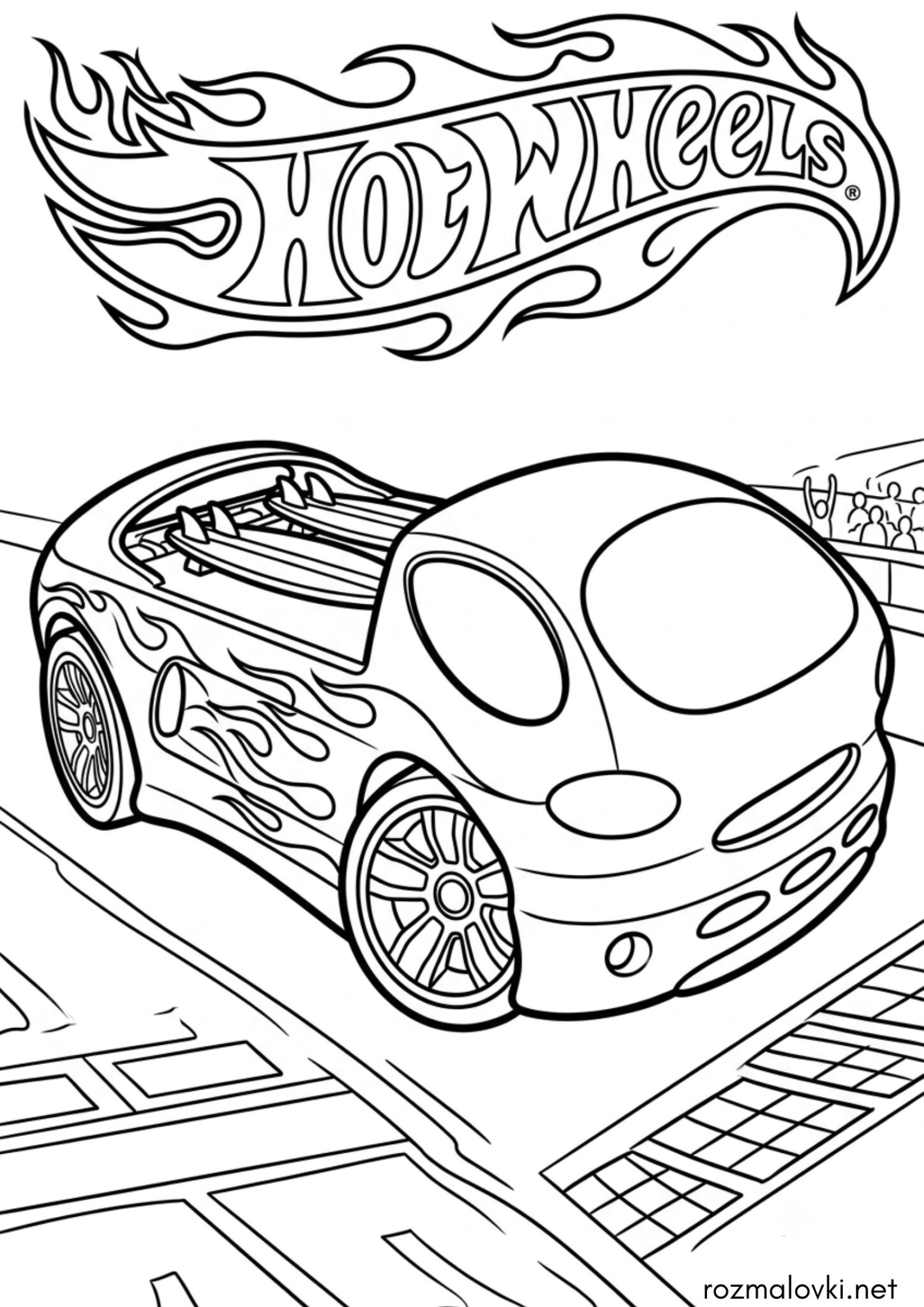 Раскраска Deora II (Hot Wheels)