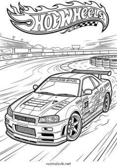 Машина GT-R (Nissan Skyline) в Hot Wheels