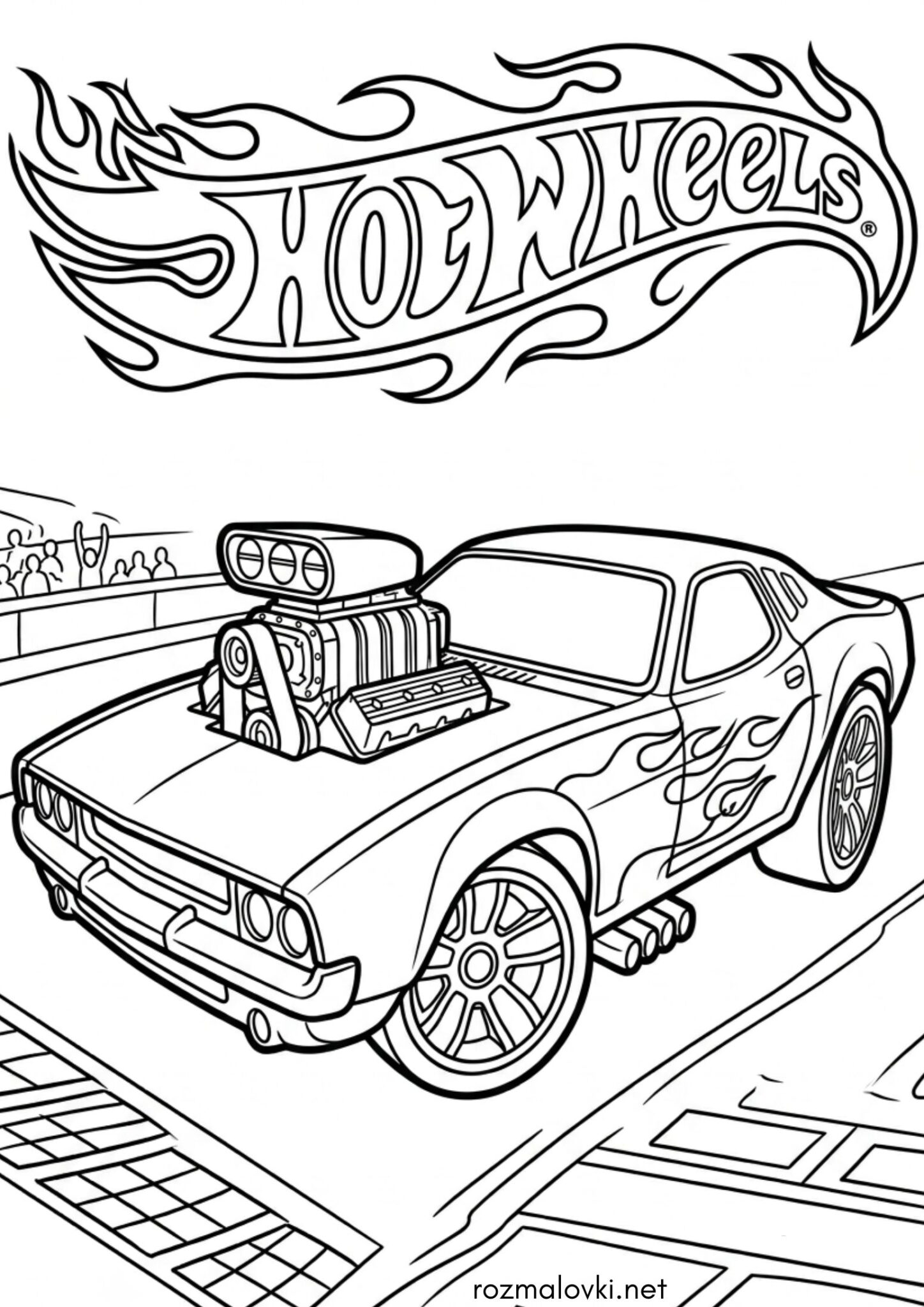 Раскраска Rodger Dodger (Hot Wheels)